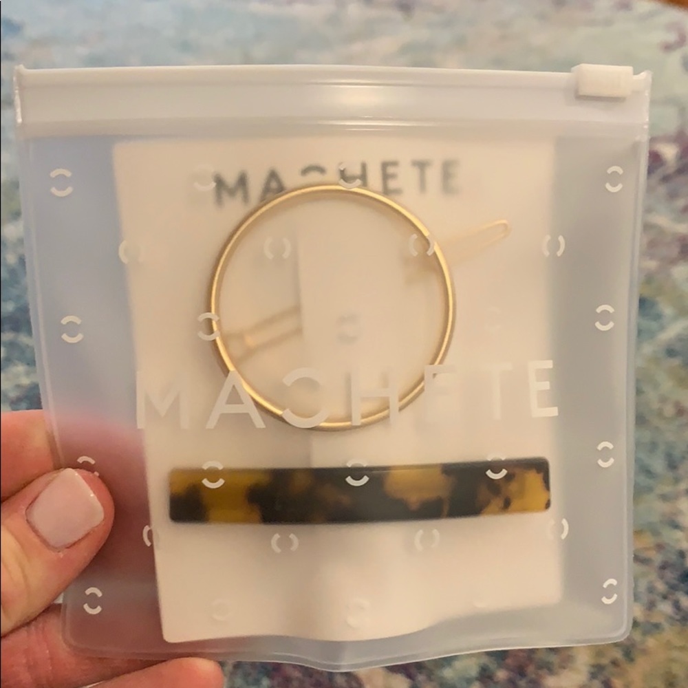 BNIB Machete Holiday Hair Clip Set